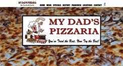 Desktop Screenshot of mydadspizza.com